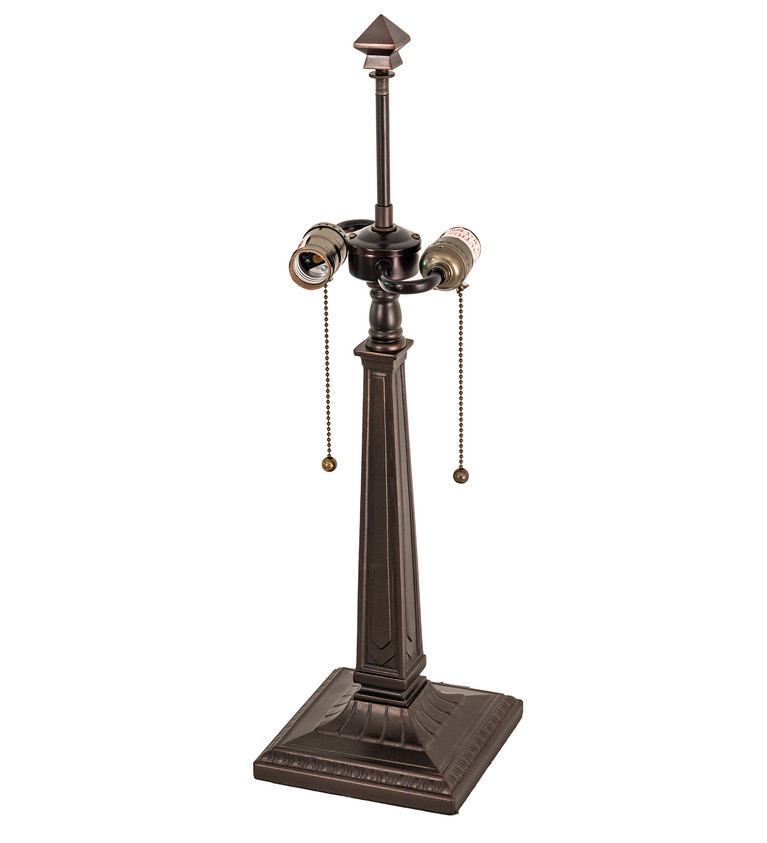 Meyda Tiffany - 16108 - Two Light Table Lamp - Mission - Mahogany Bronze