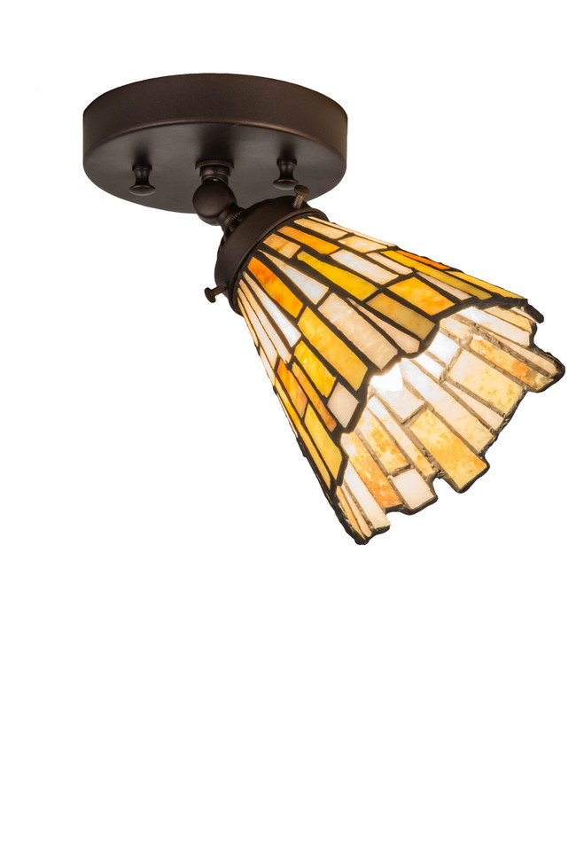 Meyda Tiffany - 179065 - One Light Flushmount - Delta - Mahognay Bronze