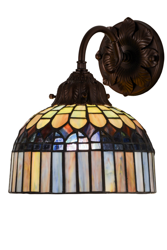 Meyda Tiffany - 181722 - One Light Wall Sconce - Tiffany Candice - Mahogany Bronze Mahogany Bronze