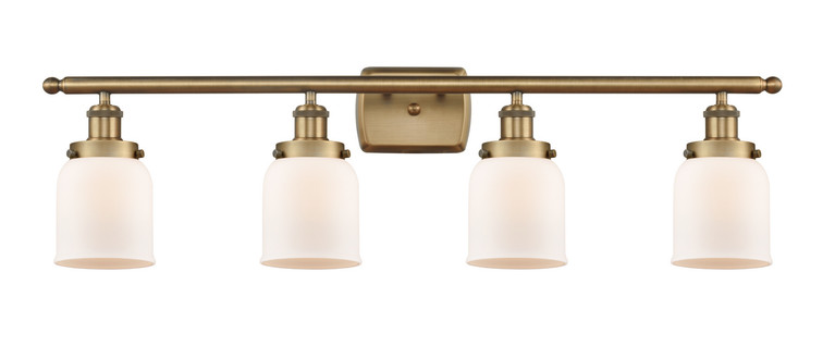 manufacturer_finish:Brushed Brass|manufacturer_glass:Cased Matte White Small Bell|light_output:220.00lm|color_temperature:2200K|cri:99