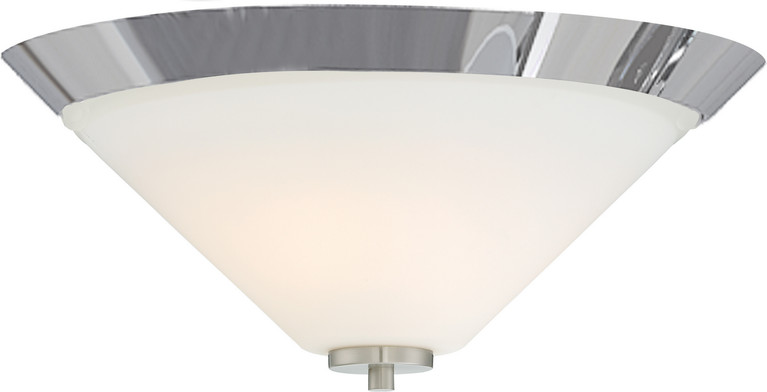 Nuvo Lighting - 60-6252 - Two Light Flush Mount - Nome - Brushed Nickel