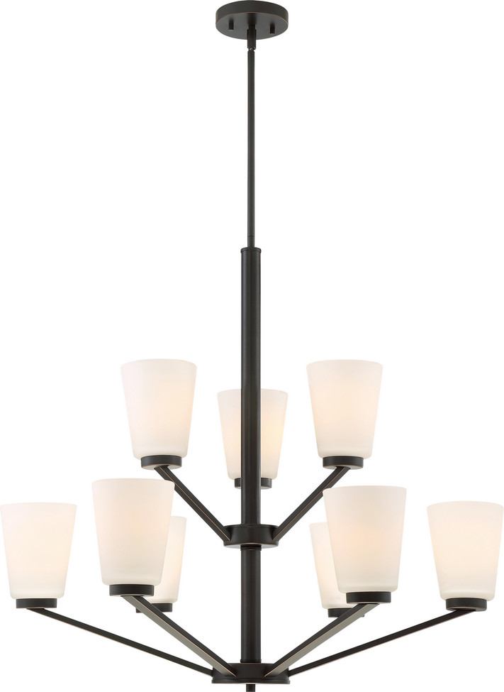 Nuvo Lighting - 60-6349 - Nine Light Chandelier - Nome - Mahogany Bronze