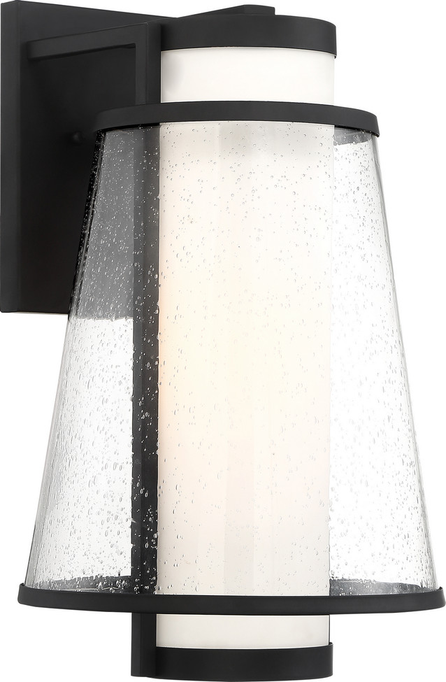 Nuvo Lighting - 60-6603 - One Light Outdoor Wall Lantern - Anau - Matte Black
