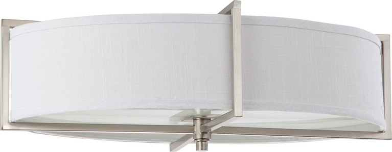 Nuvo Lighting - 60-4469 - Six Light Flush Mount - Portia - Brushed Nickel
