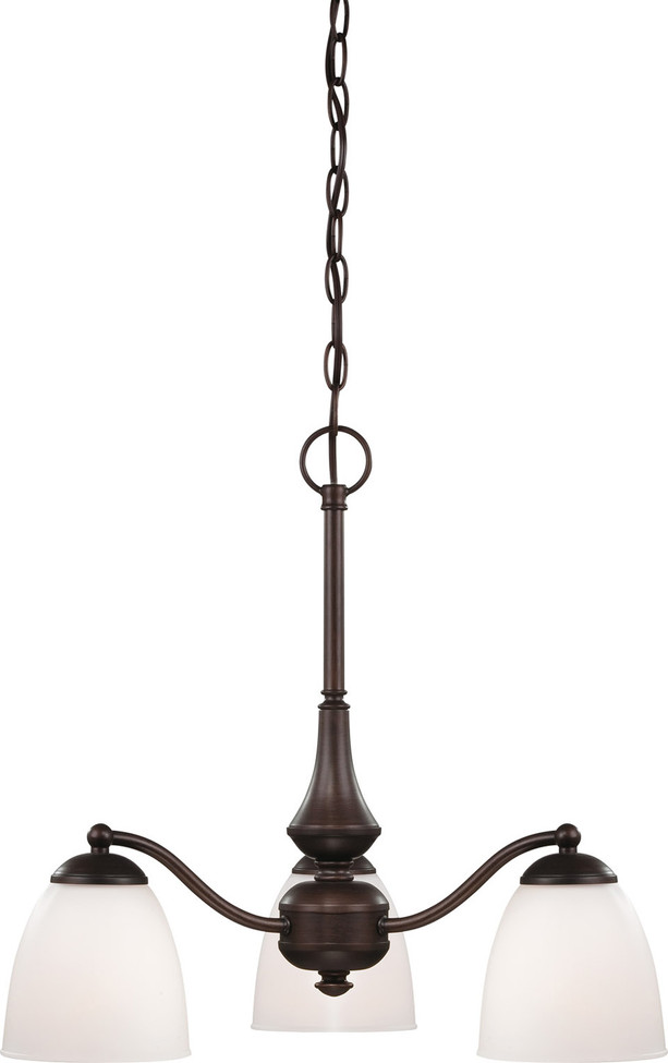 Nuvo Lighting - 60-5142 - Three Light Chandelier - Patton - Prairie Bronze