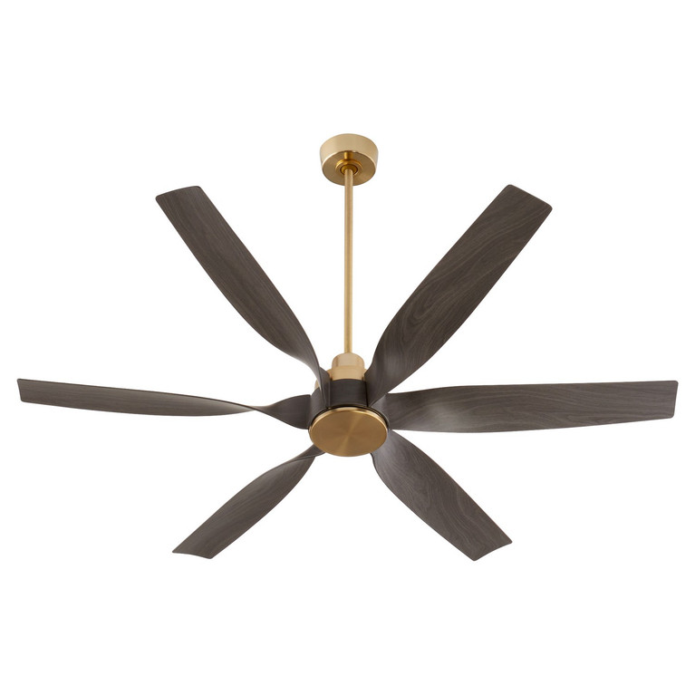 Quorum - 55606-80 - 60 Patio Fan - Kimbo - Aged Brass
