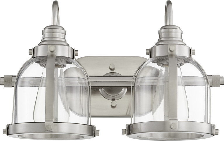 Quorum - 586-2-65 - Two Light Vanity - Denny - Satin Nickel