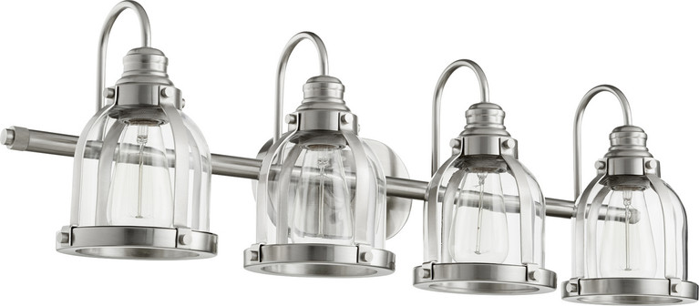 Quorum - 586-4-65 - Four Light Vanity - Denny - Satin Nickel