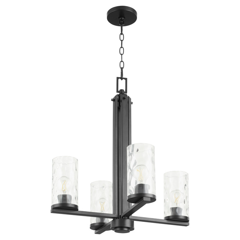 Quorum - 6111-4-59 - Four Light Chandelier - Steinway - Matte Black