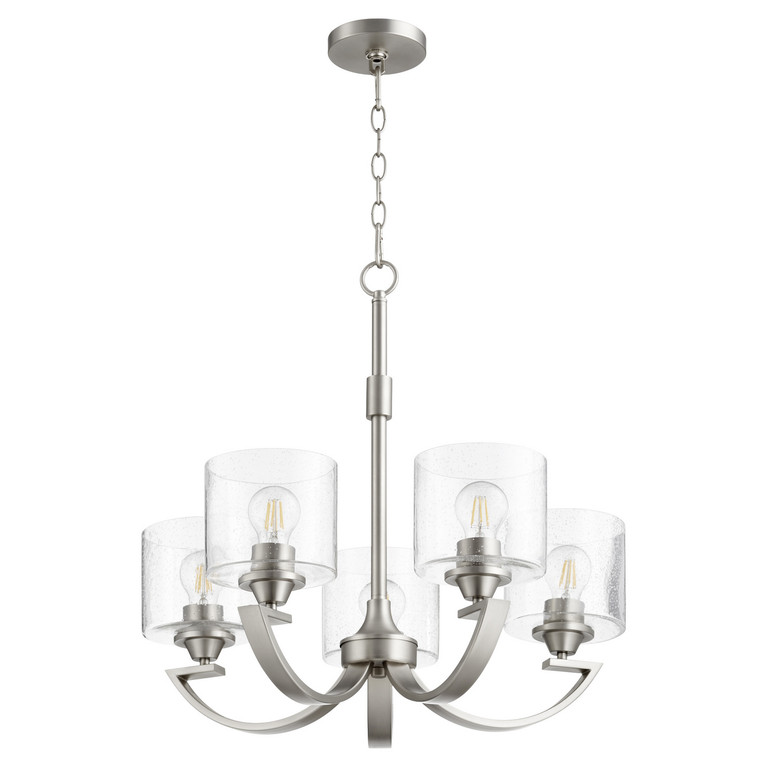 Quorum - 6202-5-65 - Five Light Chandelier - Dakota - Satin Nickel