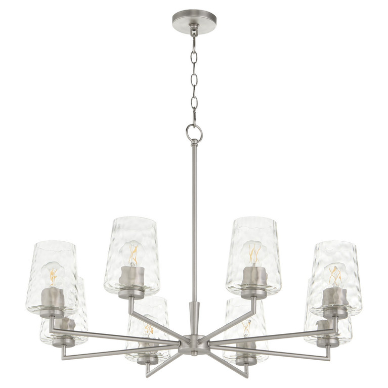 Quorum - 6204-8-65 - Eight Light Chandelier - Goodwin - Satin Nickel