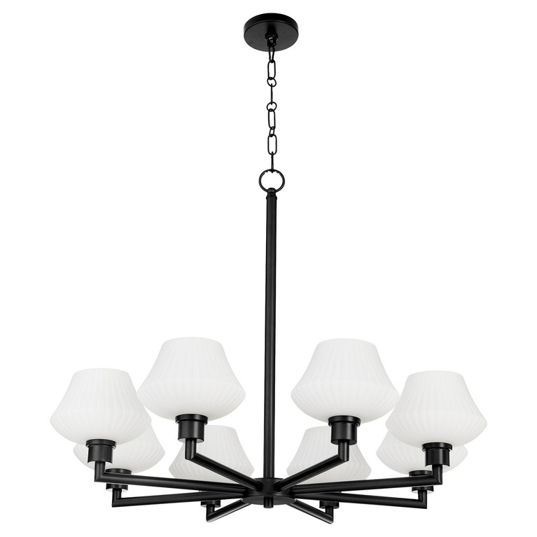 Quorum - 6221-8-59 - Eight Light Chandelier - Cassini - Matte Black