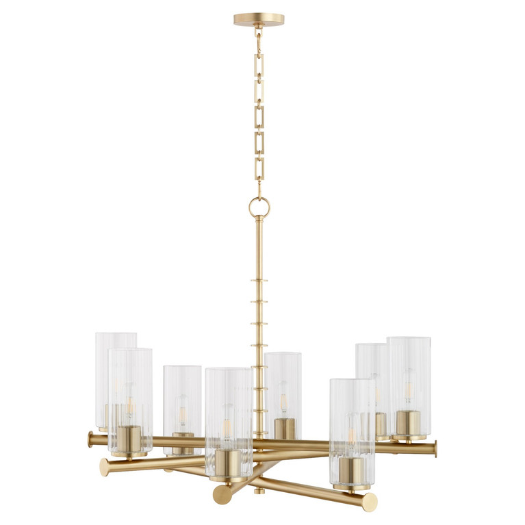 Quorum - 641-8-80 - Eight Light Chandelier - Mercier - Aged Brass