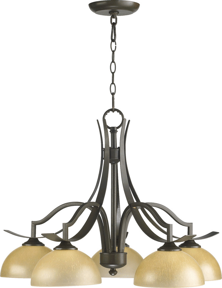 Quorum - 6496-5-86 - Five Light Chandelier - Atwood - Oiled Bronze