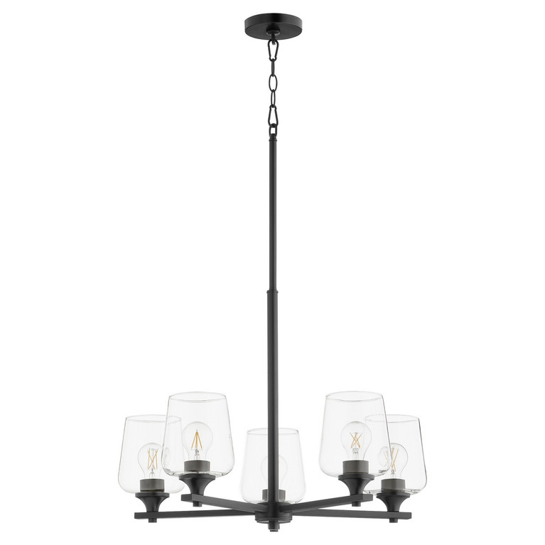 Quorum - 658-5-59 - Five Light Chandelier - Veno - Matte Black