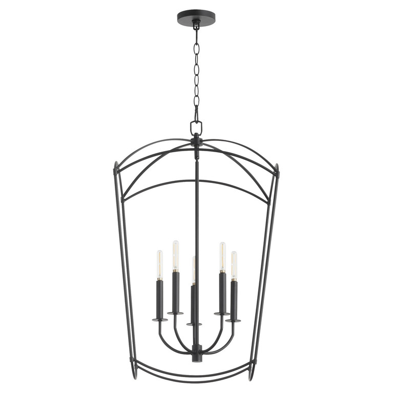 Quorum - 6812-5-59 - Five Light Entry - Mantle - Matte Black