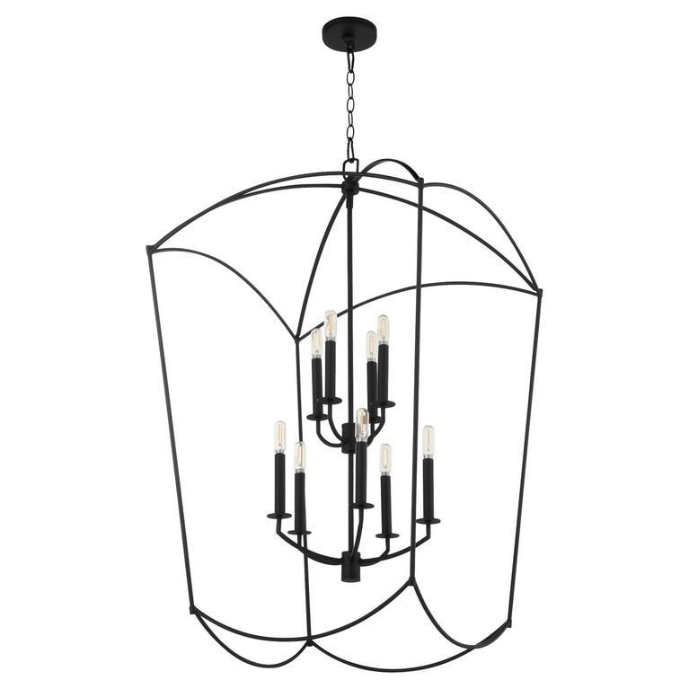 Quorum - 6812-9-59 - Nine Light Entry - Mantle - Matte Black