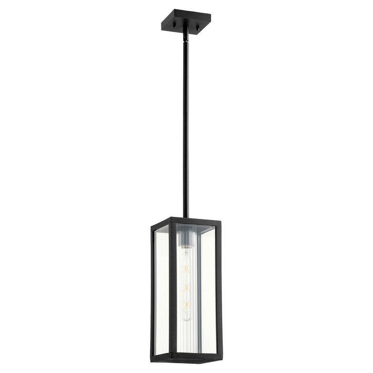 Quorum - 748-15-69 - One Light Pendant - Parks - Textured Black