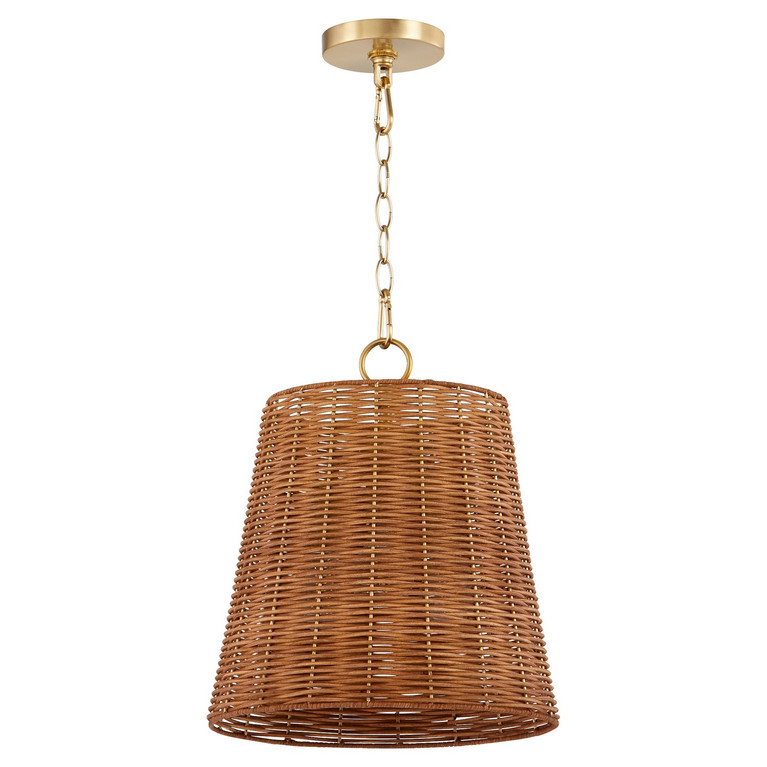Quorum - 8893-13-80 - Three Light Pendant - Robinson - Aged Brass