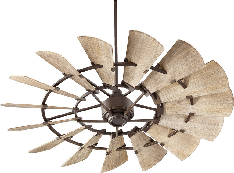 Quorum - 96015-86 - 60 Ceiling Fan - Windmill - Oiled Bronze