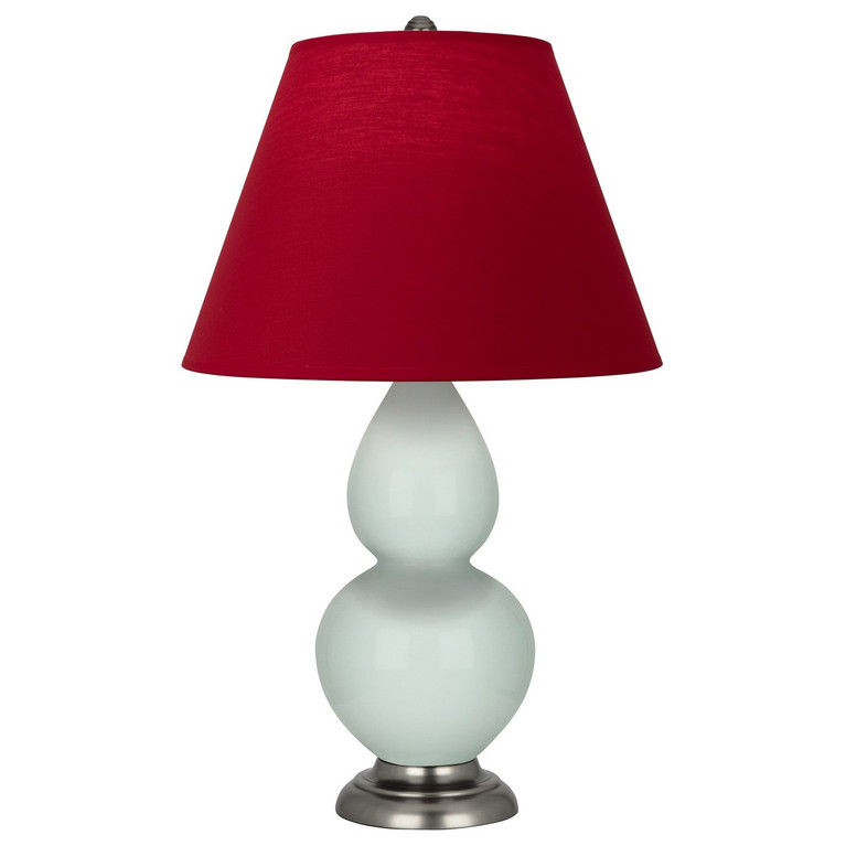 Robert Abbey - 1788R - One Light Accent Lamp - Small Double Gourd - Celadon Glazed Ceramic w/Antique Silver