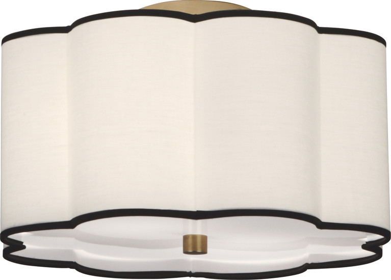 Robert Abbey - 2139 - Two Light Flushmount - Axis - Aged Brass