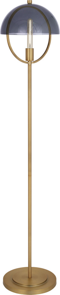 Robert Abbey - 601 - One Light Floor Lamp - Mavisten Edition Copernica - Lacquered Burnished Brass w/Smoked