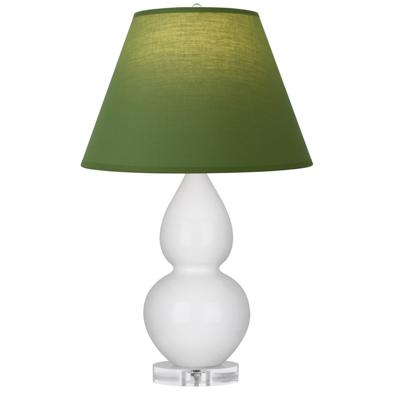 Robert Abbey - A690G - One Light Accent Lamp - Small Double Gourd - Lily Glazed Ceramic w/Lucite
