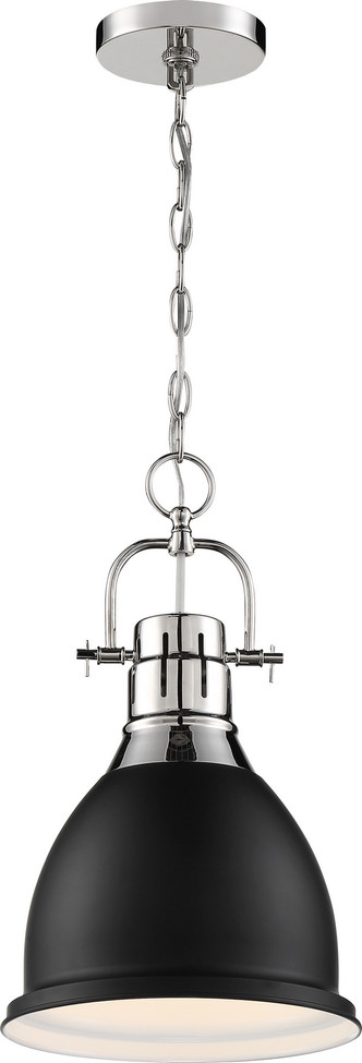 Nuvo Lighting - 60-6751 - One Light Pendant - Watson - Polished Nickel / Matte Black