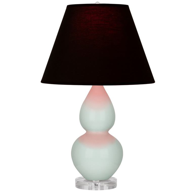 Robert Abbey - A788K - One Light Accent Lamp - Small Double Gourd - Celadon Glazed Ceramic w/Lucite