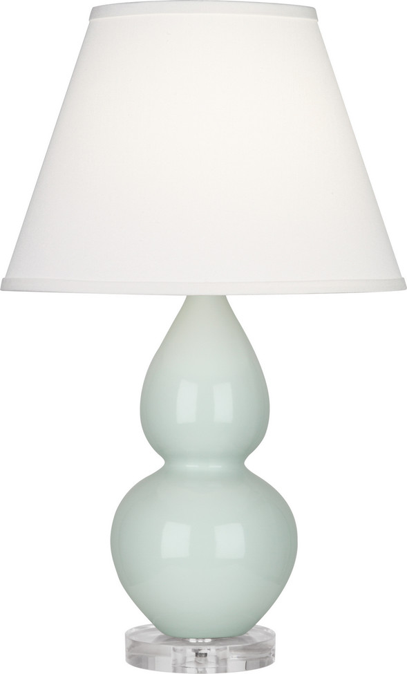 Robert Abbey - A788X - One Light Accent Lamp - Small Double Gourd - Celadon Glazed Ceramic w/Lucite