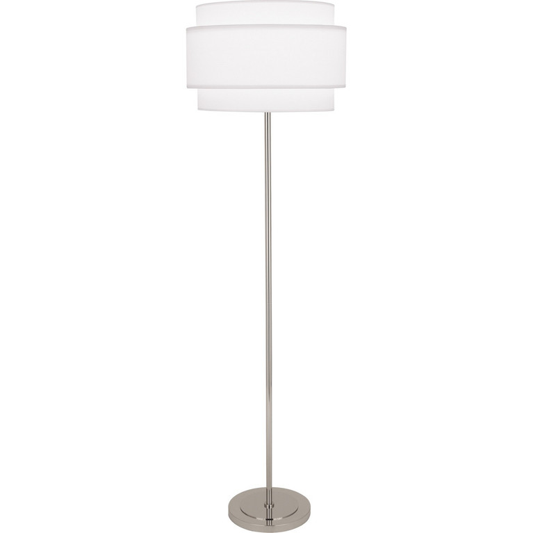 Robert Abbey - AW133 - One Light Floor Lamp - Decker - Polished Nickel