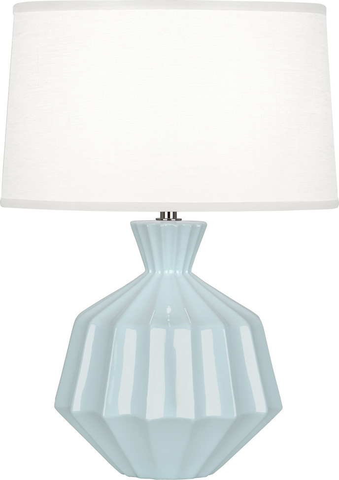 Robert Abbey - BB989 - One Light Accent Lamp - Small Orion - Baby Blue Glazed Ceramic