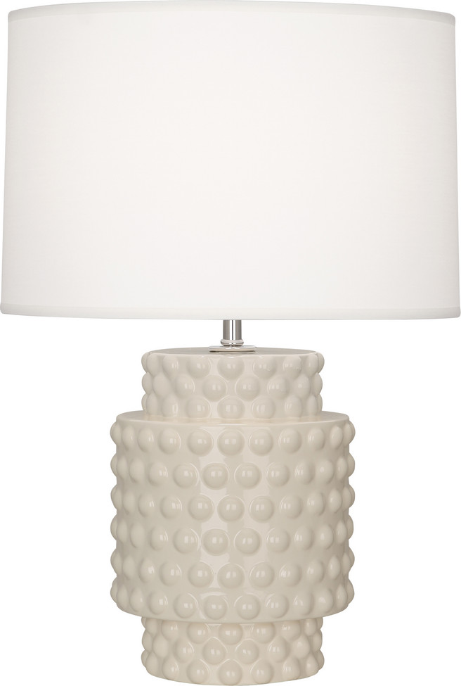 Robert Abbey - BN801 - One Light Accent Lamp - Small Dolly - Bone Glazed Textured Ceramic