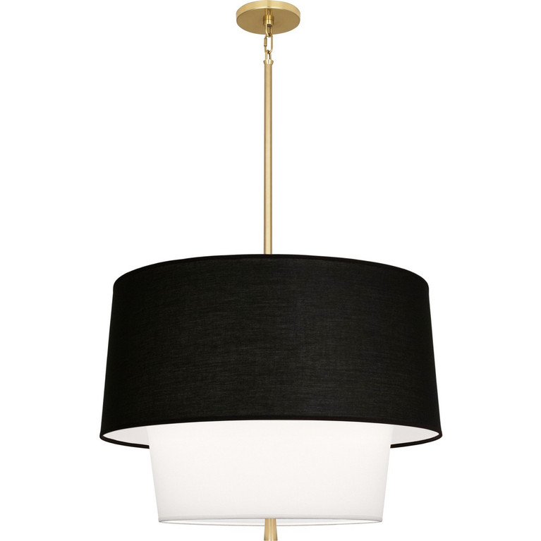 Robert Abbey - BW137 - Three Light Pendant - Decker - Modern Brass