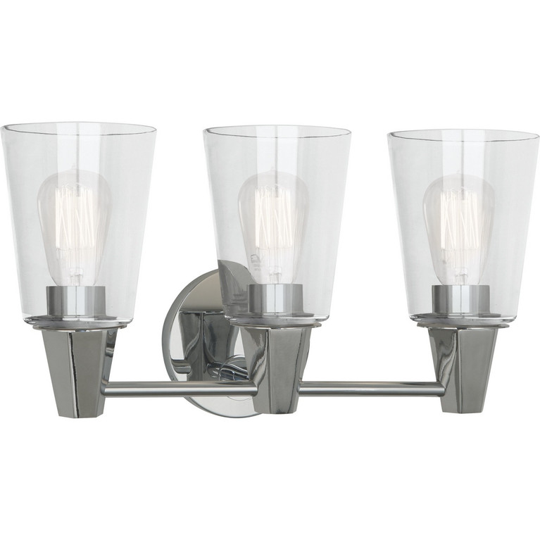 Robert Abbey - C256C - Three Light Wall Sconce - Wheatley - Polished Chrome