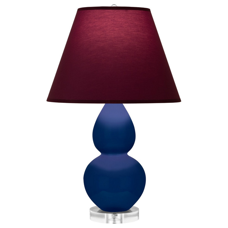 Robert Abbey - CT13P - One Light Accent Lamp - Small Double Gourd - Cobalt Glazed Ceramic w/Lucite