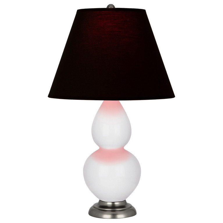 Robert Abbey - DY12K - One Light Accent Lamp - Small Double Gourd - Daisy Glazed Ceramic w/Antique Silver