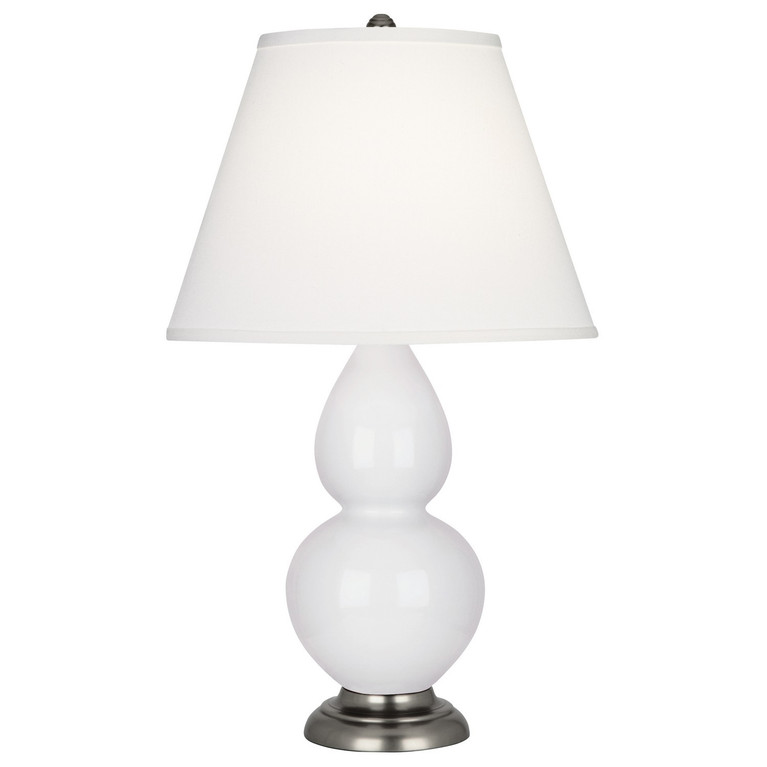 Robert Abbey - DY12X - One Light Accent Lamp - Small Double Gourd - Daisy Glazed Ceramic w/Antique Silver