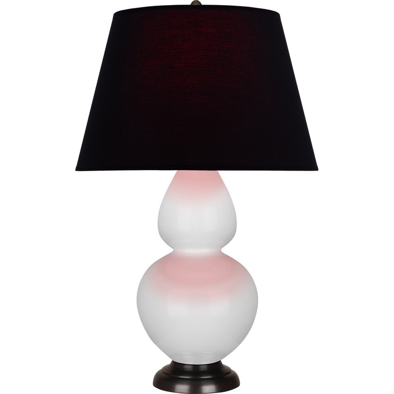 Robert Abbey - DY21K - One Light Table Lamp - Double Gourd - Daisy Glazed Ceramic w/Deep Patina Bronze