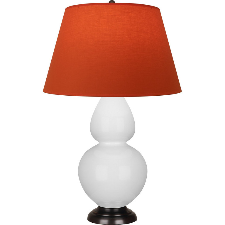 Robert Abbey - DY21T - One Light Table Lamp - Double Gourd - Daisy Glazed Ceramic w/Deep Patina Bronze