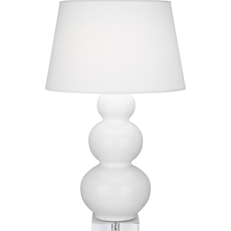 Robert Abbey - DY43X - One Light Table Lamp - Triple Gourd - Daisy Glazed Ceramic w/Lucite