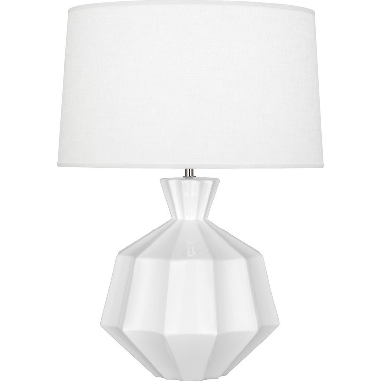 Robert Abbey - DY999 - One Light Table Lamp - Orion - Daisy Glazed Ceramic