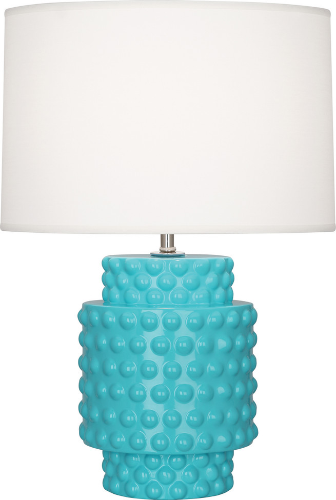 Robert Abbey - EB801 - One Light Accent Lamp - Small Dolly - Egg Blue Glazed Textured Ceramic