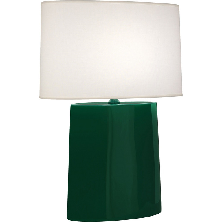Robert Abbey - JU03 - One Light Table Lamp - Victor - Jungle Glazed Ceramic