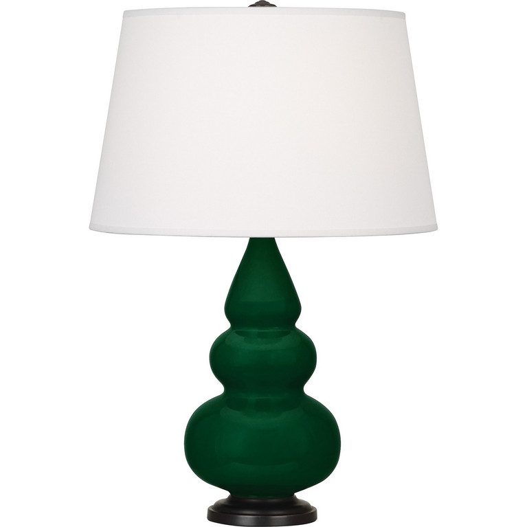 Robert Abbey - JU31X - One Light Accent Lamp - Small Triple Gourd - Jungle Glazed Ceramic w/Deep Patina Bronze