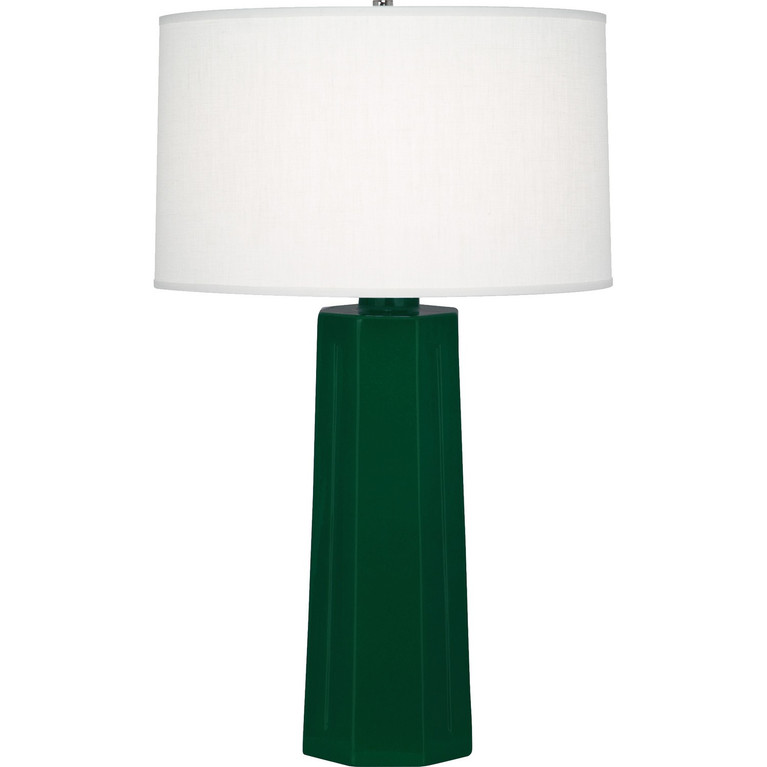 Robert Abbey - JU960 - One Light Table Lamp - Mason - Jungle Glazed Ceramic