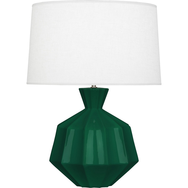Robert Abbey - JU999 - One Light Table Lamp - Orion - Jungle Glazed Ceramic