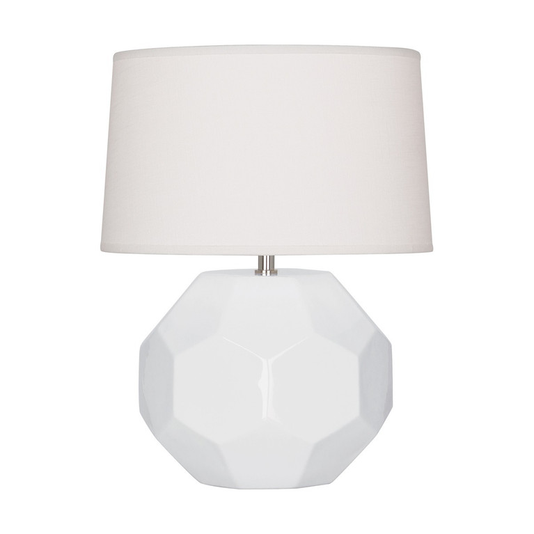 Robert Abbey - LY02 - One Light Accent Lamp - Small Franklin - Lily Glazed Ceramic