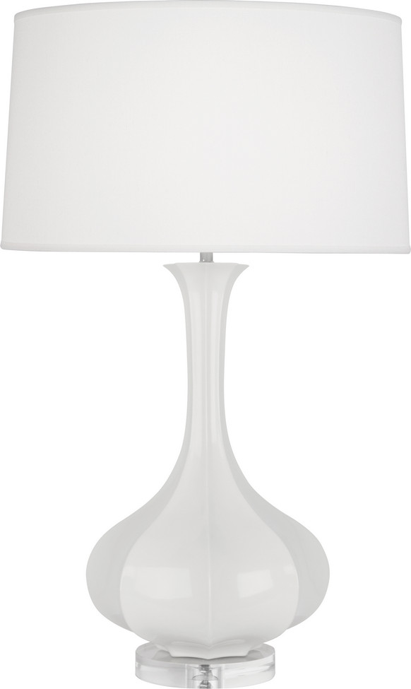 Robert Abbey - LY996 - One Light Table Lamp - Pike - Lily Glazed Ceramic w/Lucite